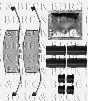 BORG & BECK bbk1517 -  Комплектующие, колодки дискового тормоза